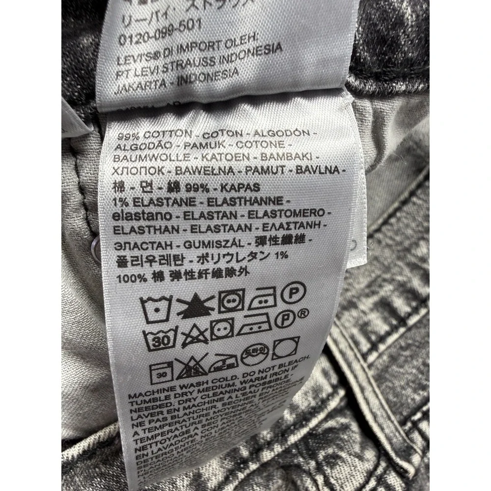 Levi's 541 Jeans Mens 38x32 Gray‎ Denim Cotton Stretch Tapered Leg Athletic Fit
